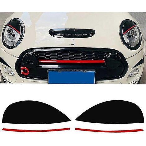 2 Stück Scheinwerfer-Augenbrauen-Dekorationsaufkleber für BMW Mini Cooper F54 F55 F56 F57 R55-R59 (Doppelaugenlid-Modifikationsaufkleber) – F54-F57-Aufkleber