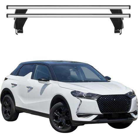 OMAC Dachträger Querträger Alu für DS3 Crossback 2018-2026 – Abschließbar – T-Nut – City-Crash-getestet – Max. 50 kg Silber (1/5)