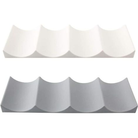 Porte Bouteille Vin, 2 Pièces Range Bouteille Frigo, Rangement Bouteille Frigo, Support Bouteille Vin, Étagère à Vin en Plastique Jusqu’à 10 Bouteilles, pour Armoire de , Frigo (1/4)