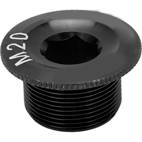Vis de cache-pédalier de vélo CANSUCC M20, en alliage d'aluminium résistant à la corrosion, capuchon de vis noir (1/5)