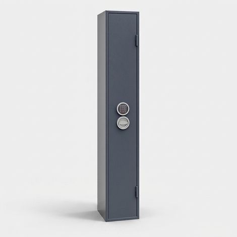 Armadio blindato portafucili elettronico Siegen S1 Imp 25x28 - Grigio Scuro (1/4)