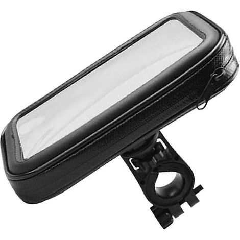 Support/sacoche pour téléphone portable pour vélo, lot de 3, noir étanche. (1/5)