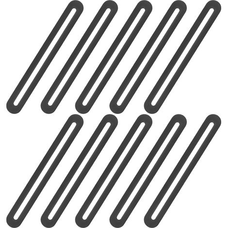 Connecteurs Plats Réglables, Lot de 10 Plaques à trous en Acier, Raccords en Bois avec Longues Lumières, Platines de Jonction pour (1/5)
