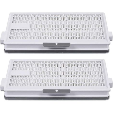 Filtre aspirateur HEPA Air Clean Plus 50 – Compatible Miele Complete C2 C3 Compact C1 S4 S5 S6 S8 – Capture particules jusqu'à 0,3 micron – Lot de 2 - S8340 (1/4)