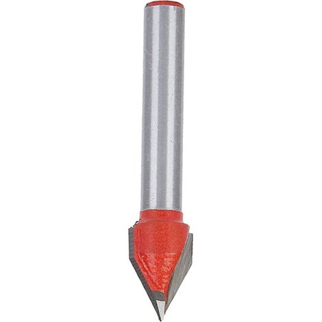 CNC-Fräse 60° für Holzbearbeitung, 3D-V-Nutfräse 6x10 mm 1/4" WD (1/5)