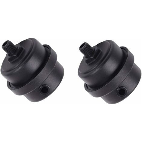 2 Pack Air Compressor Silencer Filter - Plastic Housing - 1/4PT 12mm - Reduces Noise and Moisture - Easy Installation (1/5)