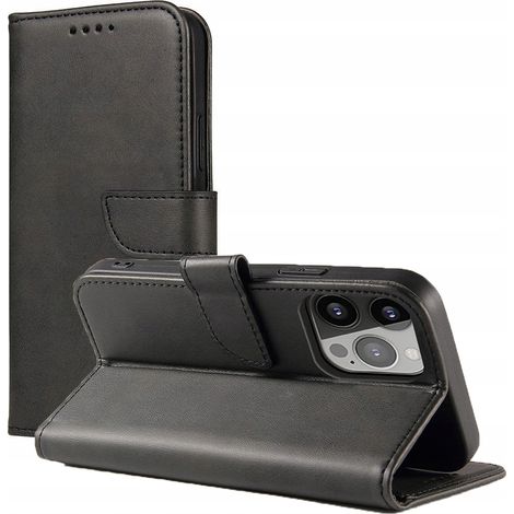 Funda Magnet Case elegante con solapa y función de soporte para iPhone 14 Plus negra (1/5)