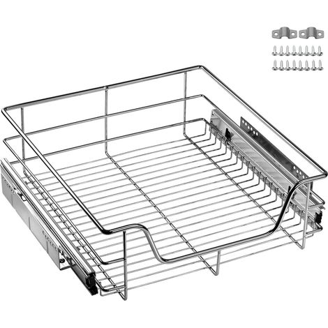 SO-TECH - lot de 2 Coulisses télescopiques - sortie totale, réglable 3D, charge 20 kg, poli - Longueur 430 mm - Coulisse tiroir - À billes - 50 cm