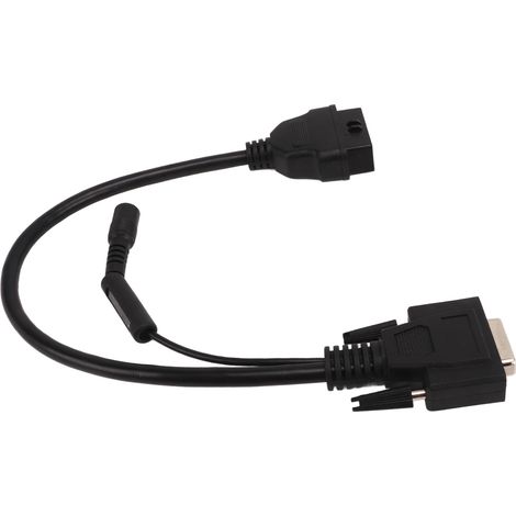 Boîtier adaptateur OBD I, câble de câblage, commutateur, câble de conversion Bluetooth 16 broches mâle vers 15 broches femelle, remplacement pour Launch X431 (1/5)