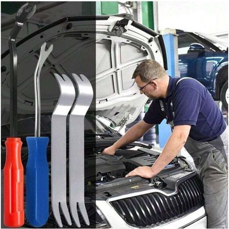 4pcs Strong Nylon Auto Trim Removal Tool Set Hand Tools Dashboard Door Panel Window Trim Fastener Removal Tool Set (1/4)