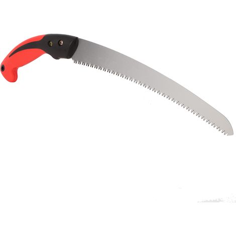 Scie d'élagage courbe 270, scie pour arbres fruitiers, acier SK4, scie à main d'élagage à trois dents affûtées, scie de jardin ergonomique (1/5)