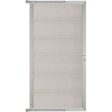 ELZE-Tor-Komplettset 90 x 173 cm, Füllung beige