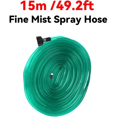 Tuyau d'arrosage goutte à goutte anti-torsion 2 en 1 (15 m), économisant 70 % d'eau, idéal pour les pelouses, les massifs de fleurs et les espaces étroits. Rangement facile. (1/5)
