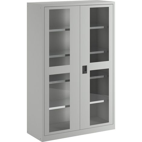 LISTA, Armoire à portes battantes, portes vitrées, h x l 1950 (1/5)