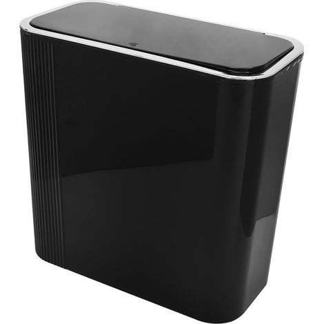 Poubelle De Cuisine Slim Avec Couvercle Bac à Déchets Miroir Pour Salle De Bain Cuisine Et Design Élégant Et Moderne (1/5)