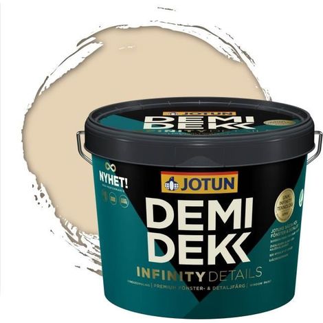 Peinture Bois - DEMIDEKK INFINITY DETAILS - Lasure Opaque Satinée - RAL 1015 - 3L (1/2)