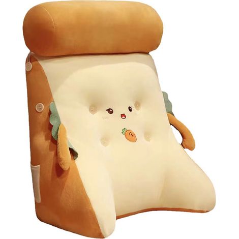 Coussin de soutien lombaire avec housse amovible lavable, motif animaux cartoon doux pour fauteuil de bureau, lit ou voiture. (1/5)