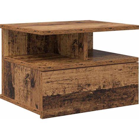Maison Exclusive - Schwebender Nachttisch Altholz 40 x 31 x 28 cm