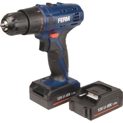 FERM Taladro inalámbrico 12V incl. 2 baterías (1/5)