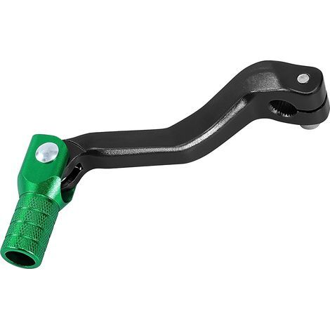 Levier de Vitesses de Moto Selecteur de Vitesse Pliant en Aluminium pour Motocross ATV Pit Bike Motocross 4 Stroke 50cc 70cc 90cc 119x52mm Noir + Vert (1/5)