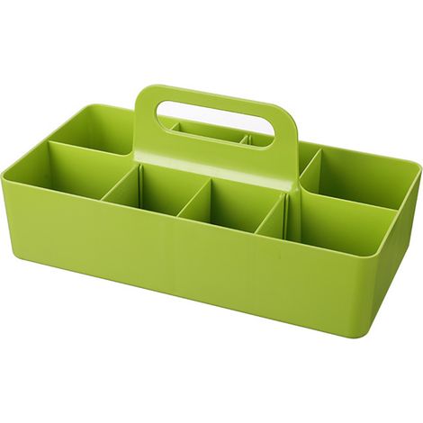 Paniers de rangement, paniers en plastique portables empilables(avec poignées), paniers de nettoyage, boîtes de rangement pour salle (1/5)