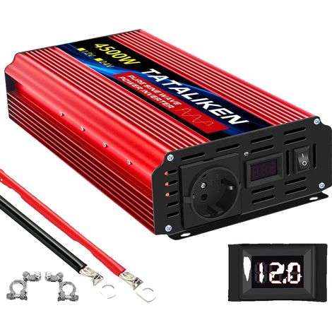 Wechselrichter, DC/AC-Wandler, Hocheffizient, 4500 W, 12 V (1/2)