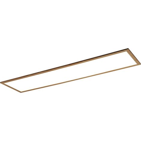 Plafonnier LED rect. 120cm 40W hêtre Rabalux Almond (1/4)