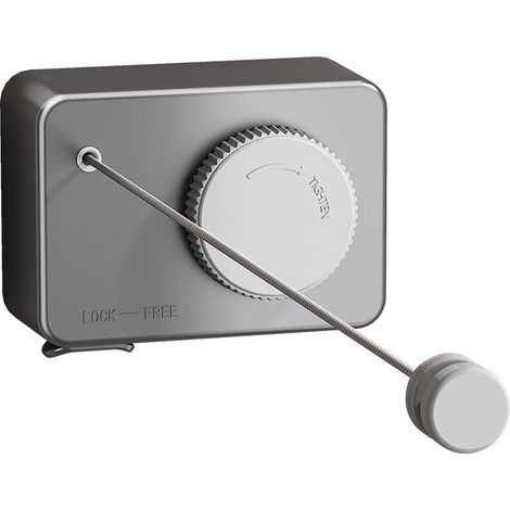Corde à Linge Rétractable en Inoxydable 304 - Fixation Murale avec Réglage de Longueur (4,2m) et Anti-Affaissement, Résistante au Vent/Pluie pour Intérieur & Extérieur,gris (1/3)
