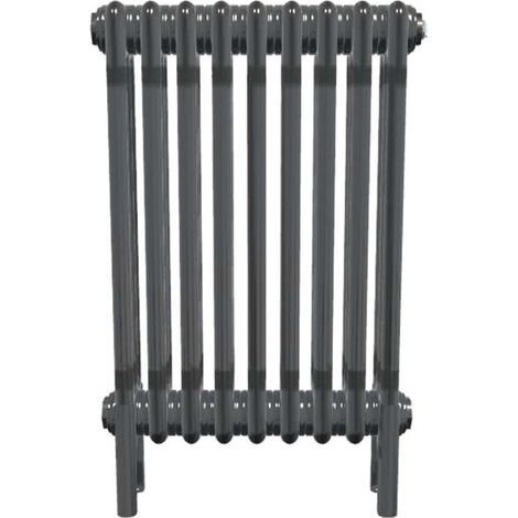 Bircham - Bare Metal Lacquer 3 Column Radiator H600mm  x W429mm