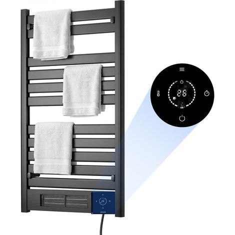 Pour Toute la Famille, Contrôle par Application et Télécommande, Porte-Serviettes Chauffant Mural, 11 Barres IPX4