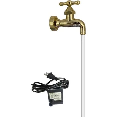 Fontaine d'Arrosoir Invisible Robinet Flottant pour Dcoration de Jardin Bricolage Robinet Bec Coulant YYV (1/4)