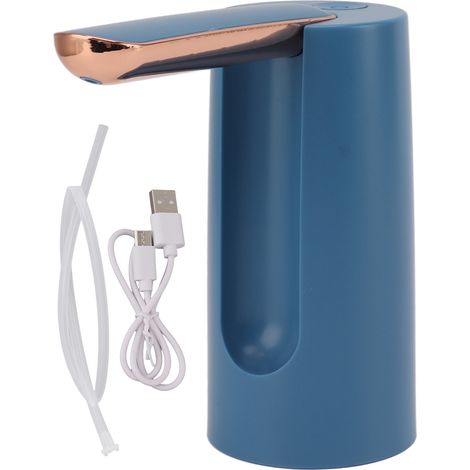 Wiederaufladbarer 800-mAh-Wasserspender mit USB-Anschluss, einstellbarer Geschwindigkeit und automatischer Erkennung für Wasserflaschen und Eimer – Blau (1/5)