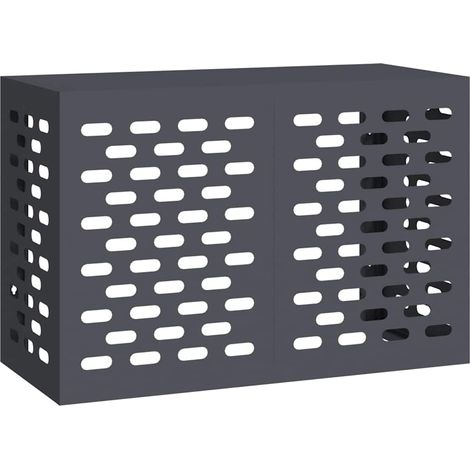 Housse de climatiseur Anthracite 90 x 40 x 60 cm Acier