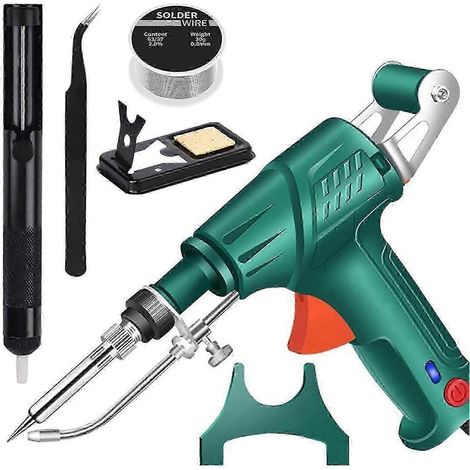 Kit 3 en 1 pour soudage, découpe et décapage - Chauffage rapide, ergonomique, idéal pour les débutants et le bricolage - Prise US - Vert