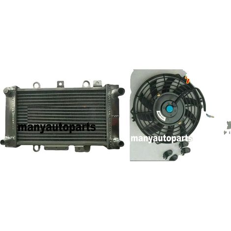 Radiateur de moto, matériau en aluminium, poids 2,5 kg, conçu pour Hyosung GV650 Aquila Pro GV 650 (2015), augmentation de la capacité de refroidissement de 40 %, noyau brasé sous vide (1/5)