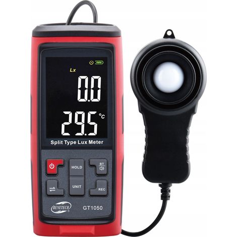 Luxómetro, medidor de luz, medidor de intensidad lumínica, sonda de luxómetro Bluetooth