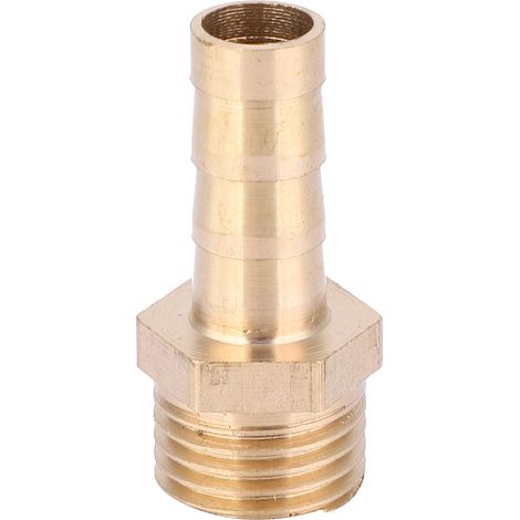 Lot de 5 raccords filetés mâles G1/4 en laiton pour tuyauterie, pour gaz et liquides, 8 mm (1/5)