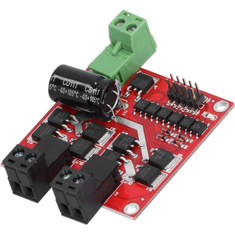 Module de pilote de moteur à courant continu en plastique, 2 canaux PWM, composant électronique haute puissance 160W (1/5)
