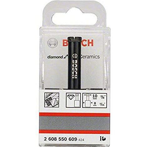 PUNTA DIAMANTATA BOSCH per TRAPANO o AVVITATORE  D.10 mm (1/4)