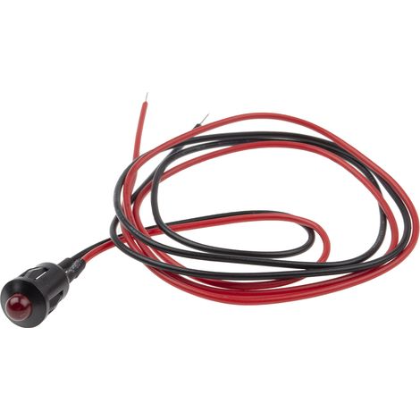 Voyant LED lumineux Rouge RS PRO, dia. 8mm, 12V c.c. ( Prix pour 1 )