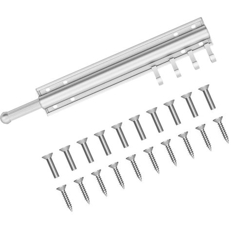Barre Penderie Murale Extensible Aluminium 30-53cm, Pliable, Charge 13kg, Dressing Salle de Bain, Argent (1/4)