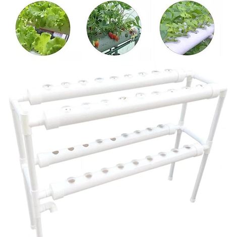 Pflanz Hydroponic Grow Hydrokultur Vegetable System Kit Hydroponische Systeme Set Plant Pflanzen BewäSserung Garten Tool Growing Hydroponics Hydroponisches Anzuchtsystem 36 Pflanze Sites 2Schichten (1/5)