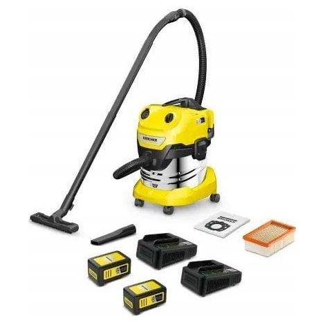 Kärcher WD 4-18 S Aspiratore Giallo e Grigio 20L