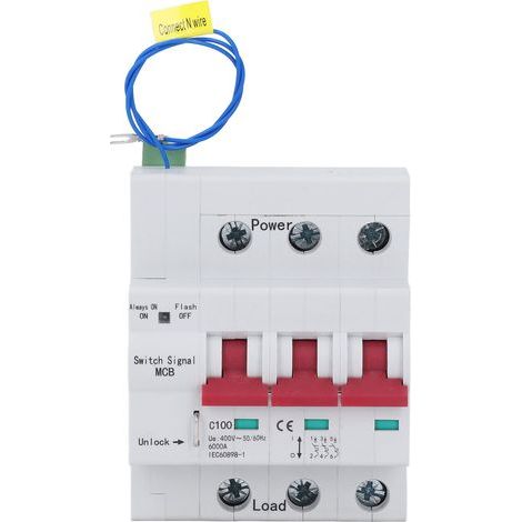 Miniature 3P circuit breaker for PC network - passive/active control - AC400V - industrial use (1/5)