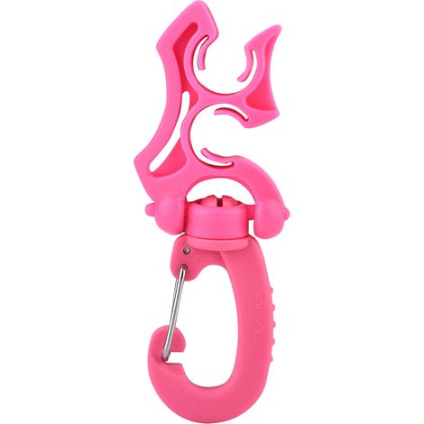 Support de double tuyau BCD pour plongée sous-marine, attache régulateur avec clip et boucle (Rose) (1/5)