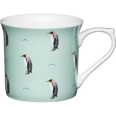 KitchenCraft Chine - Mug cannelé (300 ml), pingouin  design