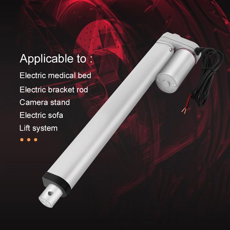 Hochleistungs-Linearantrieb mit 300 mm Hub und 750 N Kraft, 12 V Gleichstrom-Elektromotor (1/5)