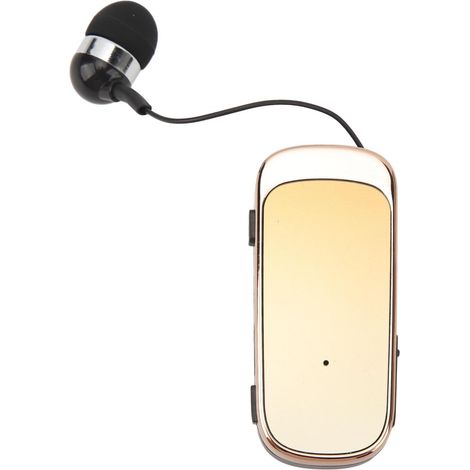Casque sans Fil5.2 de Conception Rétractable Affichage de la Batterie LED, Autonomie Longue Durée pour Les Conduurs de la Voix et Les Professionnels (Jaune dégradé) (1/5)