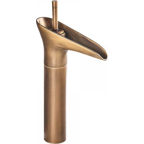 1 Robinet mitigeur cascade, thermostatique réglable, laiton chromé, pour salle de bain (1/5)