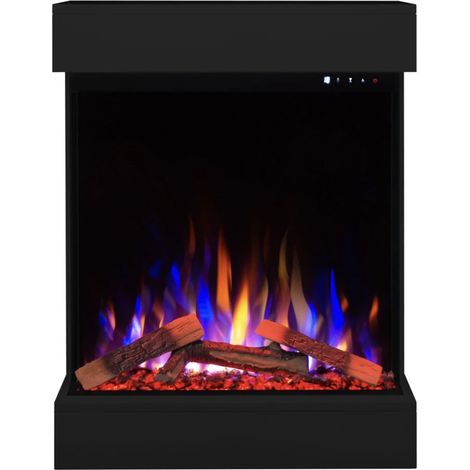 Cheminée électrique murale David Noir - 750/1500W (1/5)